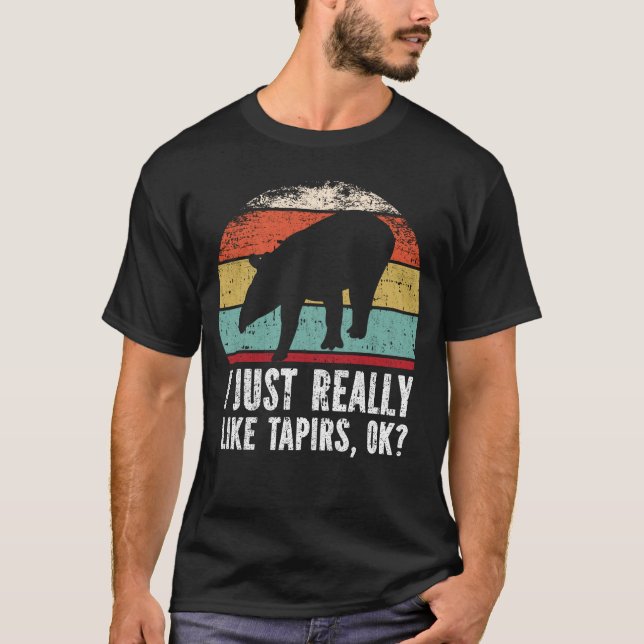 T-shirt Drôle J'Aime Vraiment Les Tapirs D'Accord ? (Devant)