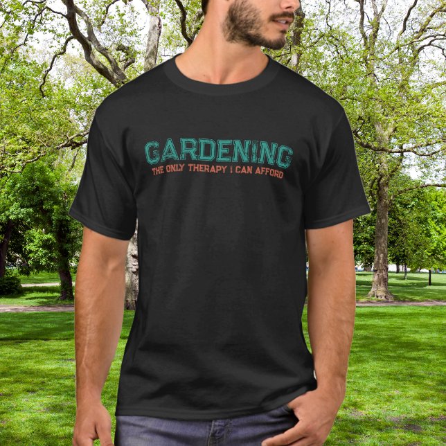 T-shirt Drôle Jardinage Rétro Seulement Thérapie Je Peux M (Créateur téléchargé)
