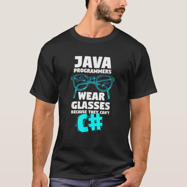 T-shirt Drôle Java Programmer Citation Humour informatique (Devant)
