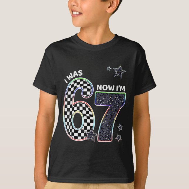 T-shirt Drôle J'avais 6 ans Maintenant J'ai 7 ans Annivers (Devant)