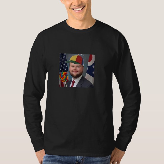 T-shirt Drôle JD Vance JD Vance Face Meme (Devant)