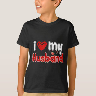 T-shirt Drôle je aime mon mari