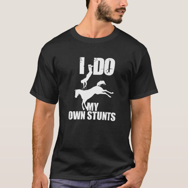T-shirt Drôle Je Fais Mes Propres Têtes | Cute Horse Eques (Devant)