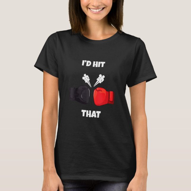 T-shirt Drôle je frappais cette boxe Kickboxing Muay Thai (Devant)