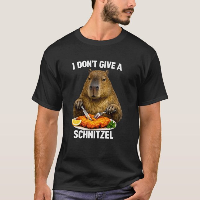 T-shirt Drôle je ne donne pas de nourriture à un capybara  (Devant)