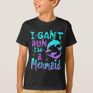 T-shirt Drôle je ne peux pas courir Je suis une petite sir