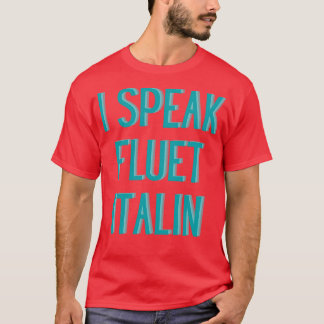 T-shirt drôle je parle couramment italien
