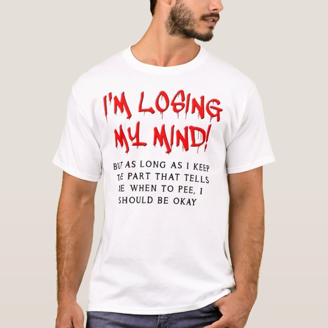 T-shirt drôle "Je perds la tête" (Devant)