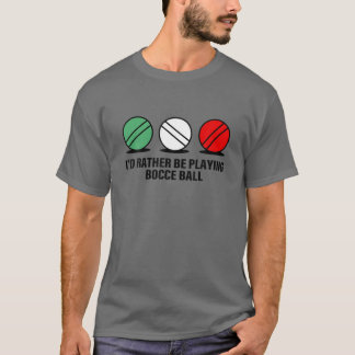 T-shirt Drôle, je préfère jouer à Bocce Ball Cote