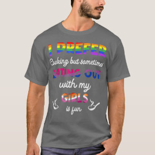 T-shirt Drôle Je Préfère La Cuisine, Mais Parfois Manger À
