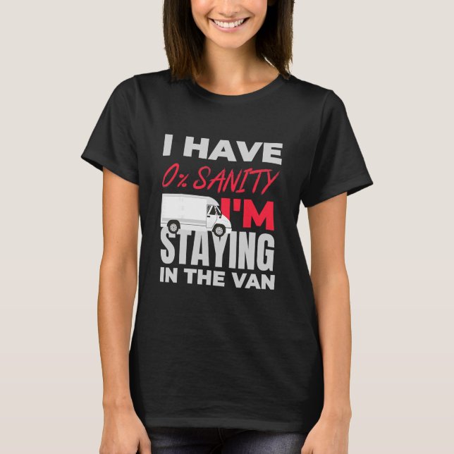 T-shirt Drôle, je reste dans la van Phasmophobia  (Devant)