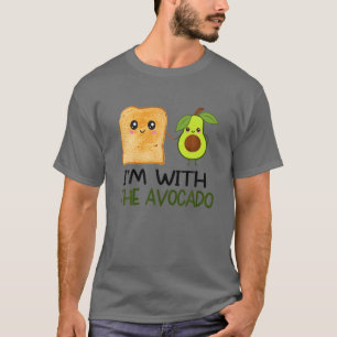 T-shirt Drôle je suis avec l'Avocado pour les enfants, le