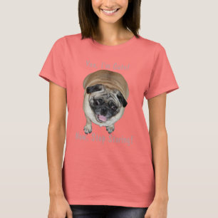 T-shirt Drôle je suis chien mignon de carlin
