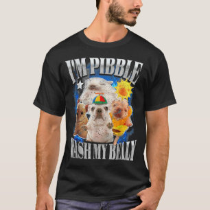 T-shirt Drôle Je Suis Chien Pibble Chiots Laver Nettoyer M