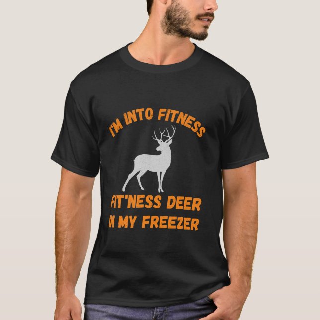 T-shirt Drôle Je suis dans Fitness Fit Ness Deer dans mon  (Devant)