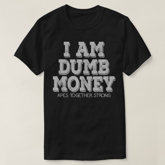T-shirt Drôle Je Suis De L'Argent Basse (Design devant)