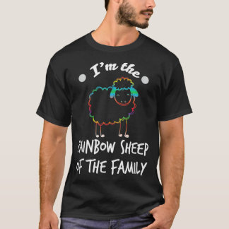 T-shirt Drôle Je Suis Le Mouton Arc-En-Ciel De La Famille