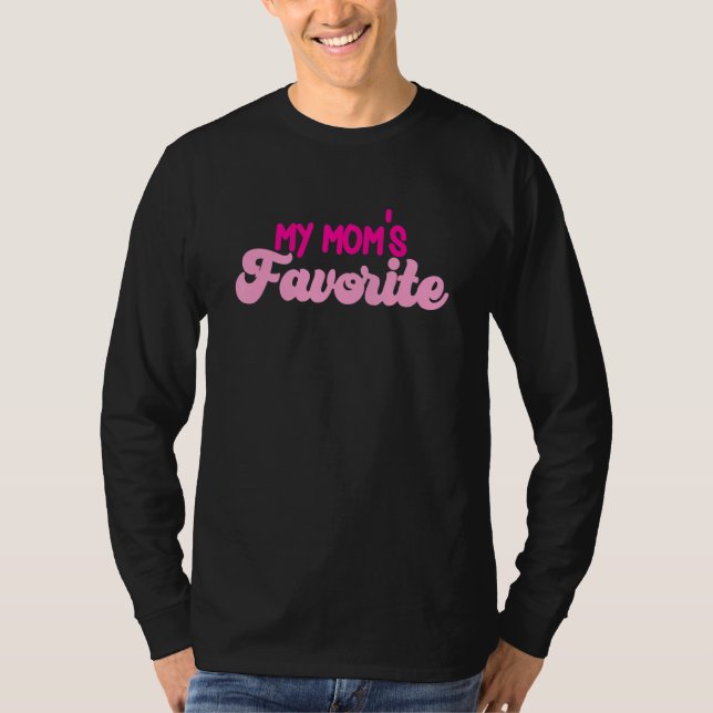 T-shirt Drôle Je suis maman Favorite Fils Fille S (Devant)