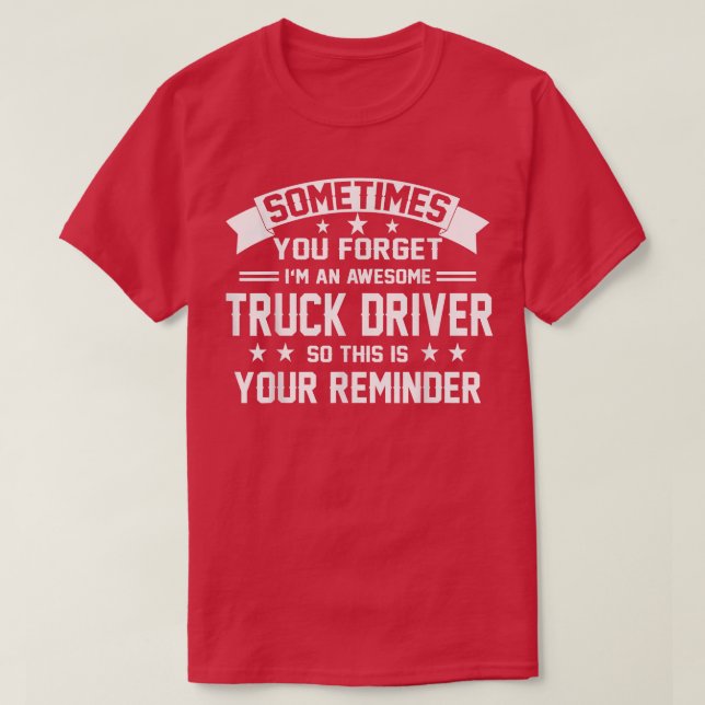 T-shirt Drôle Je suis un conducteur de camion génial (Design devant)