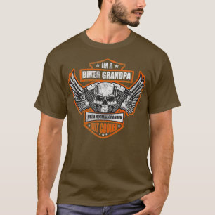 T-shirt Drôle je suis un grand-père Biker comme un grand-p