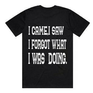 T-shirt Drôle Je Suis Venue J'ai Vu Citation Sarcastique o