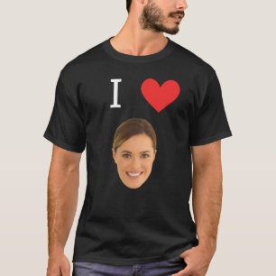 T-shirt Drôle Je T'aime Femme Photo Mari Personnalisé