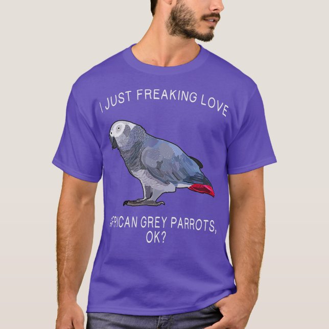 T-shirt Drôle, je viens juste de freiner l'amour du perroq (Devant)