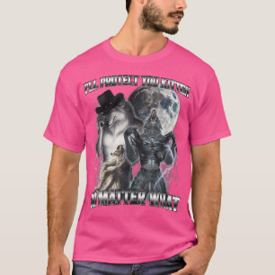 T-shirt Drôle Je Vous Protégerai Kitten Alpha Wolf