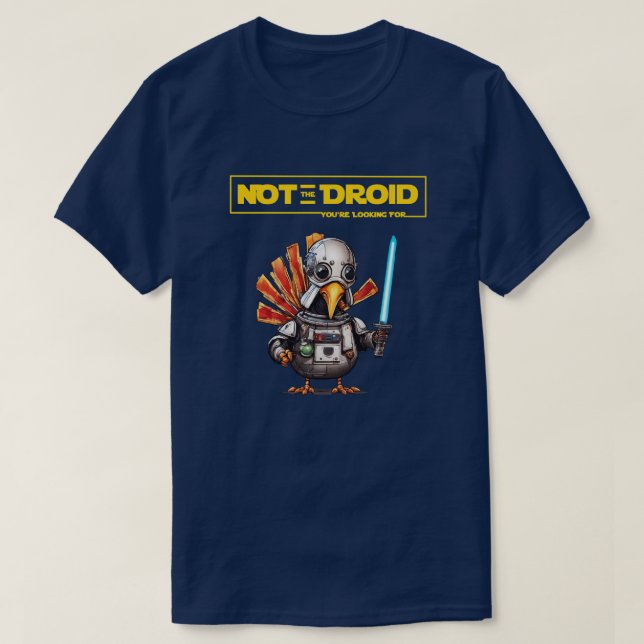 T-shirt Drôle Jedi Turquie Droid (Design devant)