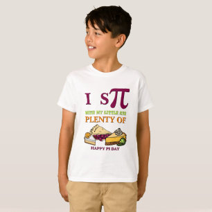 T-shirt Drôle J'ESPIONNE BEAUCOUP DE PIE Joyeux Pi Day Kid