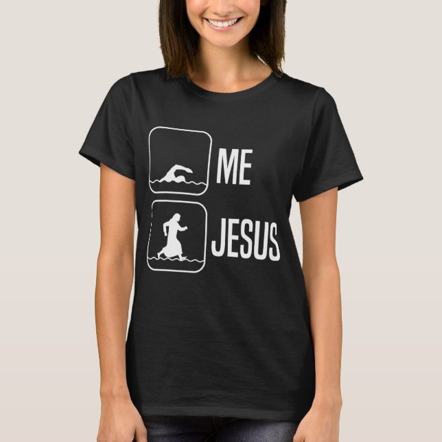T-shirt Drôle Jésus Cadeau Hommes Femmes Cool Religieux Ch (Devant)