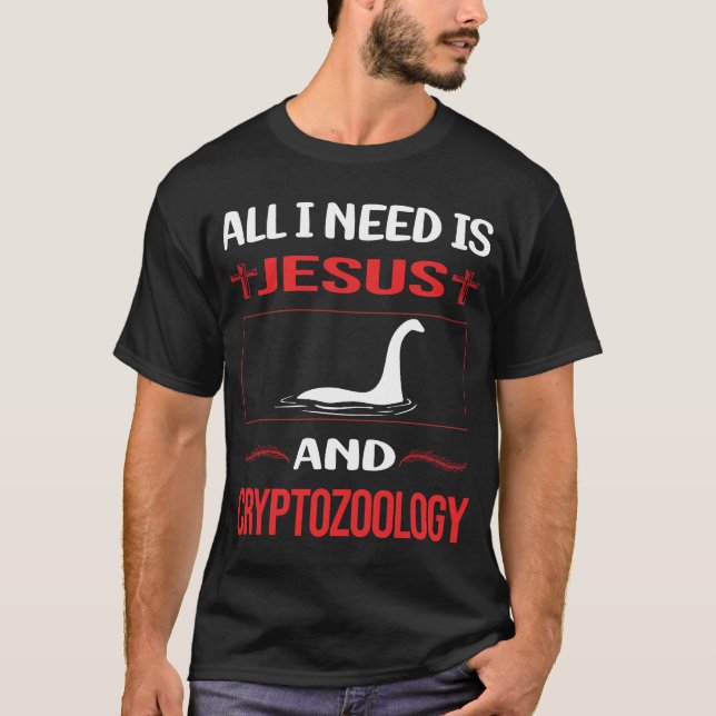 T-shirt Drôle Jésus Cryptozoologie Cryptid Cryptids (Devant)