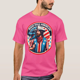 T-shirt Drôle Jésus Était Américain