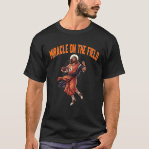 T-shirt Drôle Jésus Jouer au football américain Miracle su