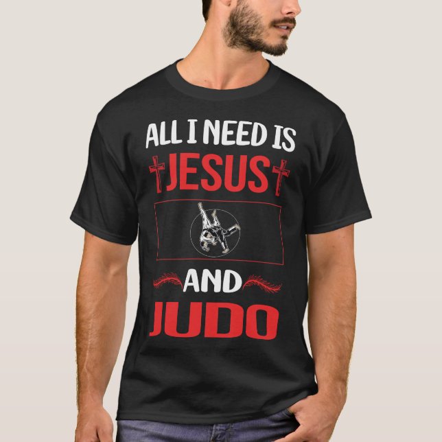 T-shirt Drôle Jesus Judo (Devant)
