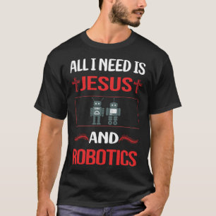 T-shirt Drôle Jésus Robotique Robot Robot Robots