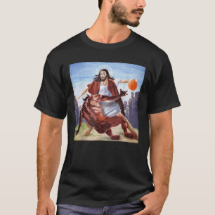 T-shirt Drôle Jésus Traversant Le Diable Christian Religi