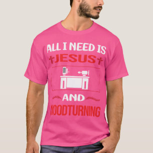T-shirt Drôle Jésus Woodtournage Tourne de bois Tourne de
