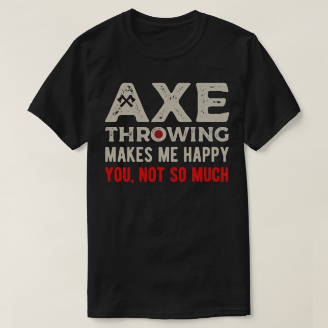 T-shirt Drôle Jeu d'Ax (Design devant)