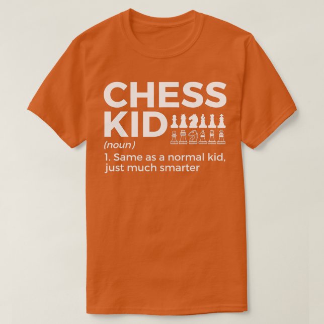 T-shirt Drôle jeu d'échecs définition enfant Joueur d'éche (Design devant)