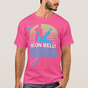 T-shirt Drôle Jiu Jitsu Bjj Retro Neon Belly