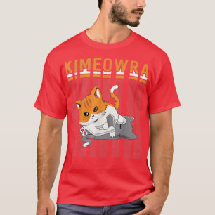 T-shirt Drôle Jiu Jitsu Kimura Kimeowra Cat
