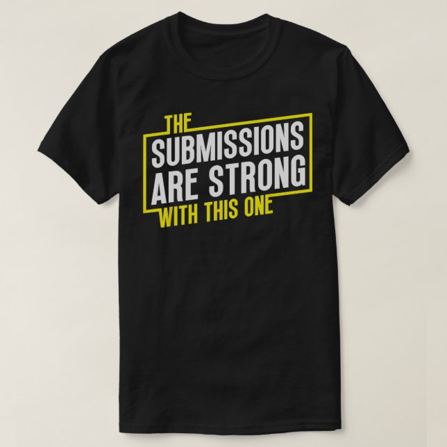 T-shirt Drôle Jiu Jitsu Les soumissions sont Forte lutte M (Design devant)