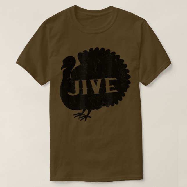 T-shirt Drôle Jive Thanksgiving Turquie Day Retro Holiday (Design devant)