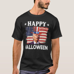T-shirt Drôle Joe Biden Happy Halloween Biden Confus 4E