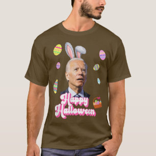T-shirt Drôle Joe Biden Happy Halloween Confus Pâques Bi