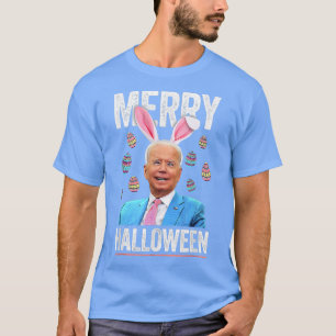 T-shirt Drôle Joe Biden Happy Halloween Confus Pâques Da