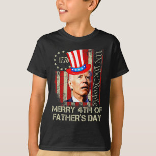 T-shirt Drôle Joe Biden Heureux 4ème Des Chemises Fêtes de