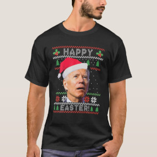 T-shirt Drôle Joe Biden Joyeux Noël hideux de Pâques