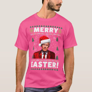 T-shirt Drôle Joe Biden Joyeux Pâques Mauvais Noël
